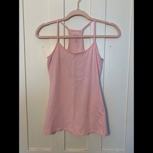 Pink racerback tank top